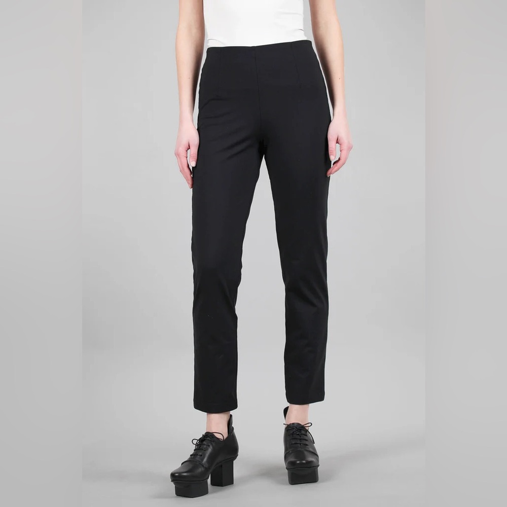 Equestrian Black (Zani Ponte Tech) with metal studs on side Women’s Pants‎ Small